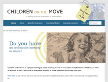 Tablet Screenshot of childrenonthemove.org.uk